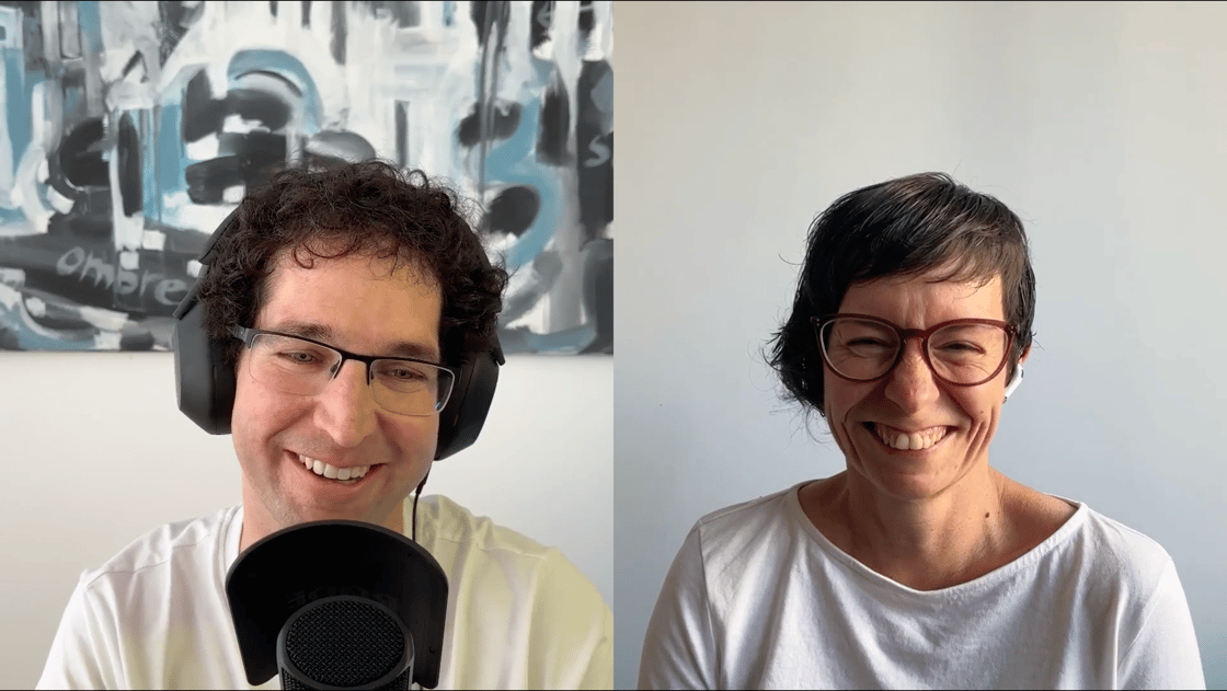 Anna and Andras on the podcast